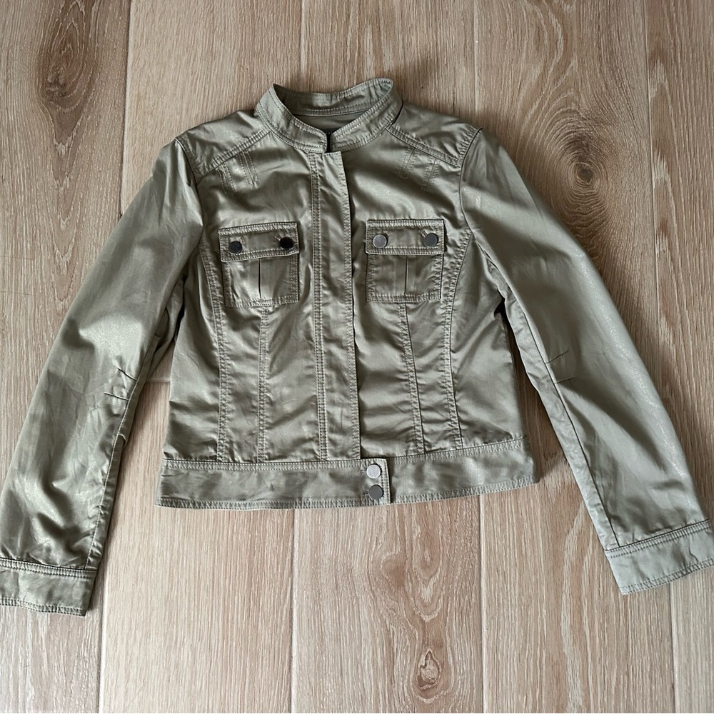 Y2K Ann Taylor motor style jacket